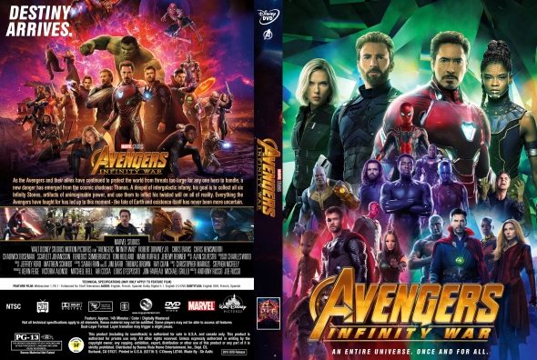 Gigante Crítica Presa Avengers: Infinity War (2018) Region Free - SKNMART